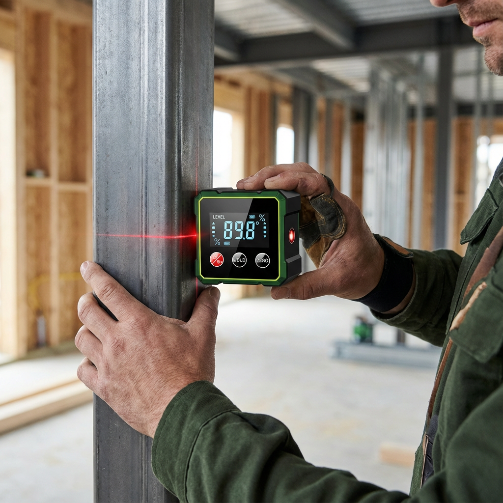 2-i-1 Digital Lutningsmätare med Laser