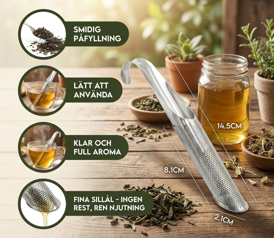 Praktiskt och Smidigt Tesil i Teskedsformat