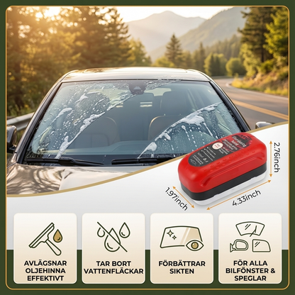 Vattenavvisande oljelagerborste för perfekt sikt