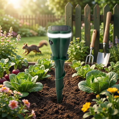 Solcellsdrivet Ultraljudsapparat för Djur och Insektsavvisning