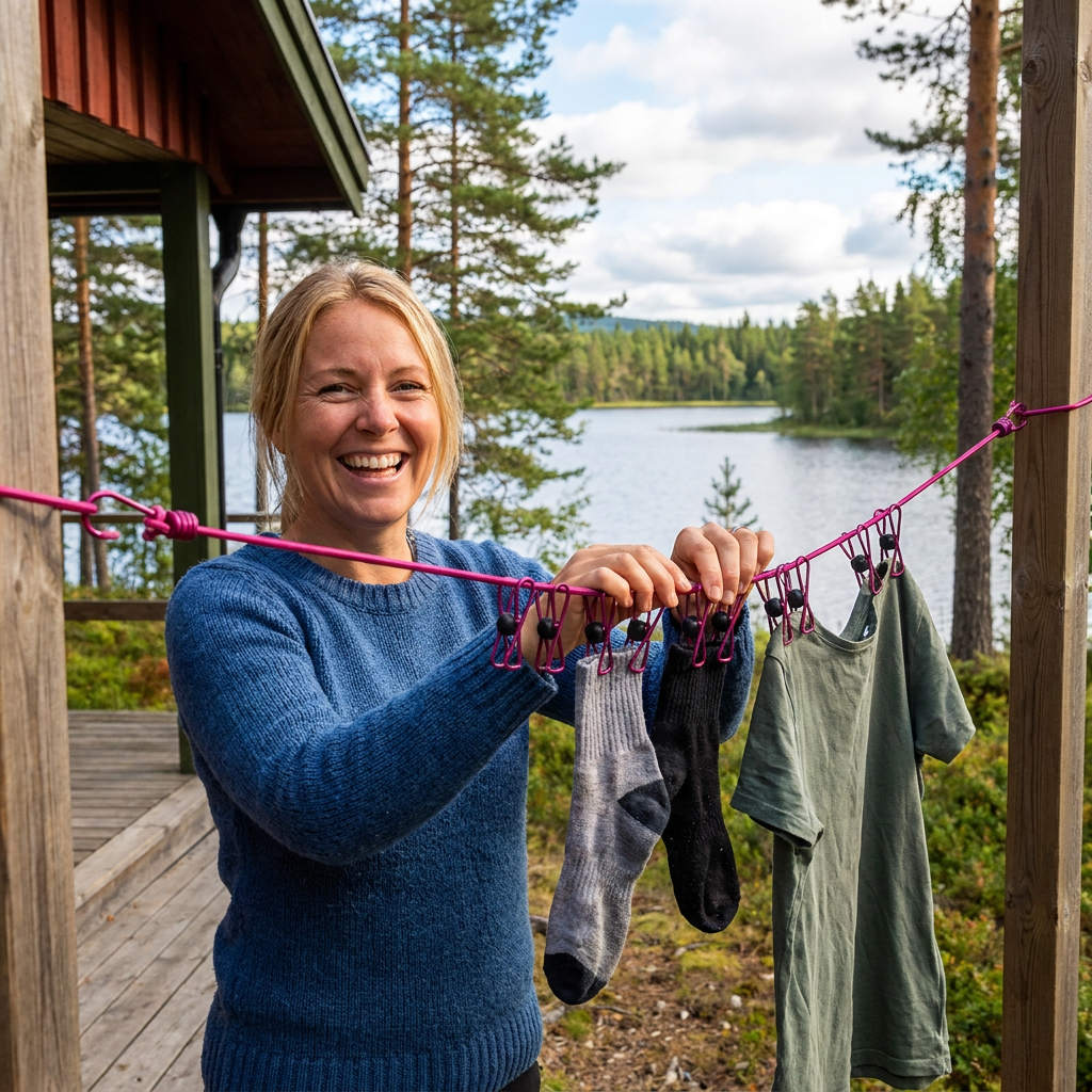Bärbar Elastisk Klädhängare För Resor