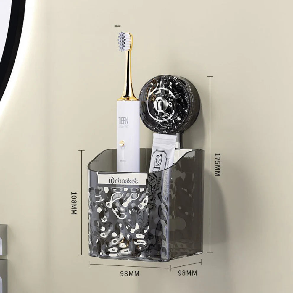 Sugkoppshylla för badrum