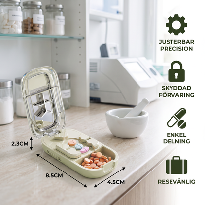 Justerbar precisionsdelare för tabletter