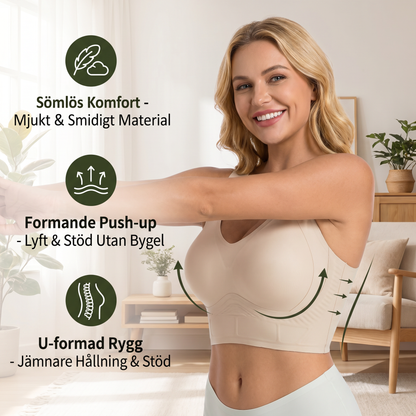 Sömlös Komfort-BH – Formande Push-up BH för Stora Storlekar