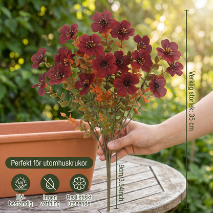 EverBloom – Konstgjord bukett med vilda blommor som inte bleknar för utomhuskrukor