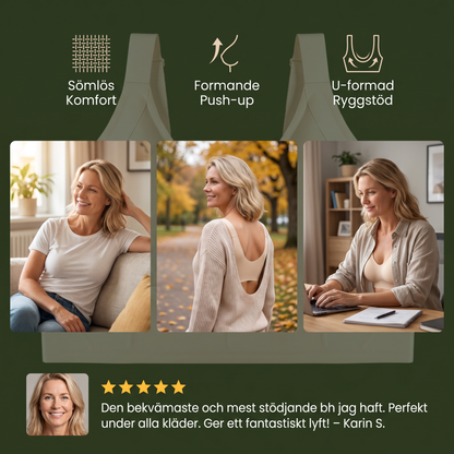 Sömlös Komfort-BH – Formande Push-up BH för Stora Storlekar
