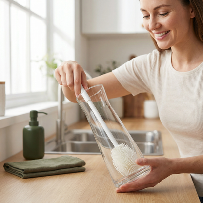 Flaskborste med vinklad form – 3-pack